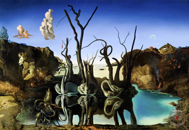 Swans Reflecting Elephants by Salvador Dalí