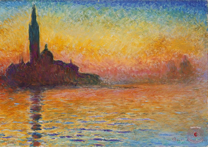 San Giorgio Maggiore at Dusk by Monet