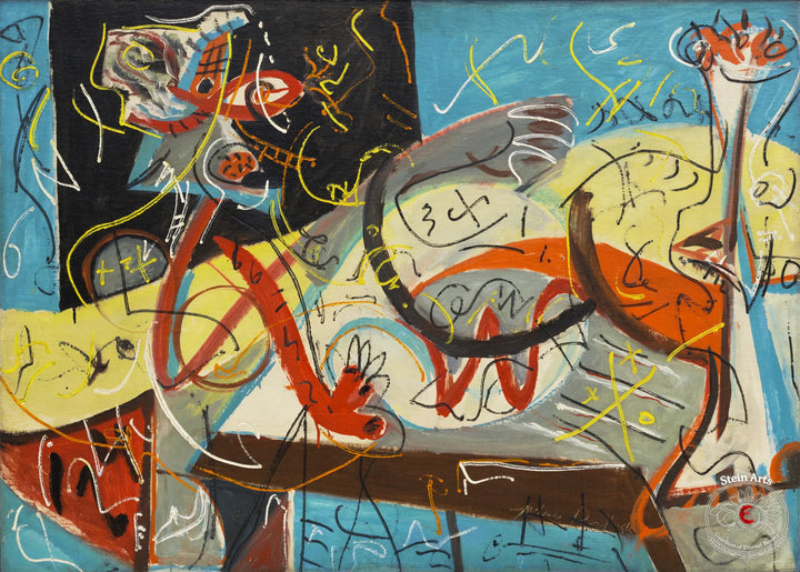Stenographic Figure by Jackson Pollock
