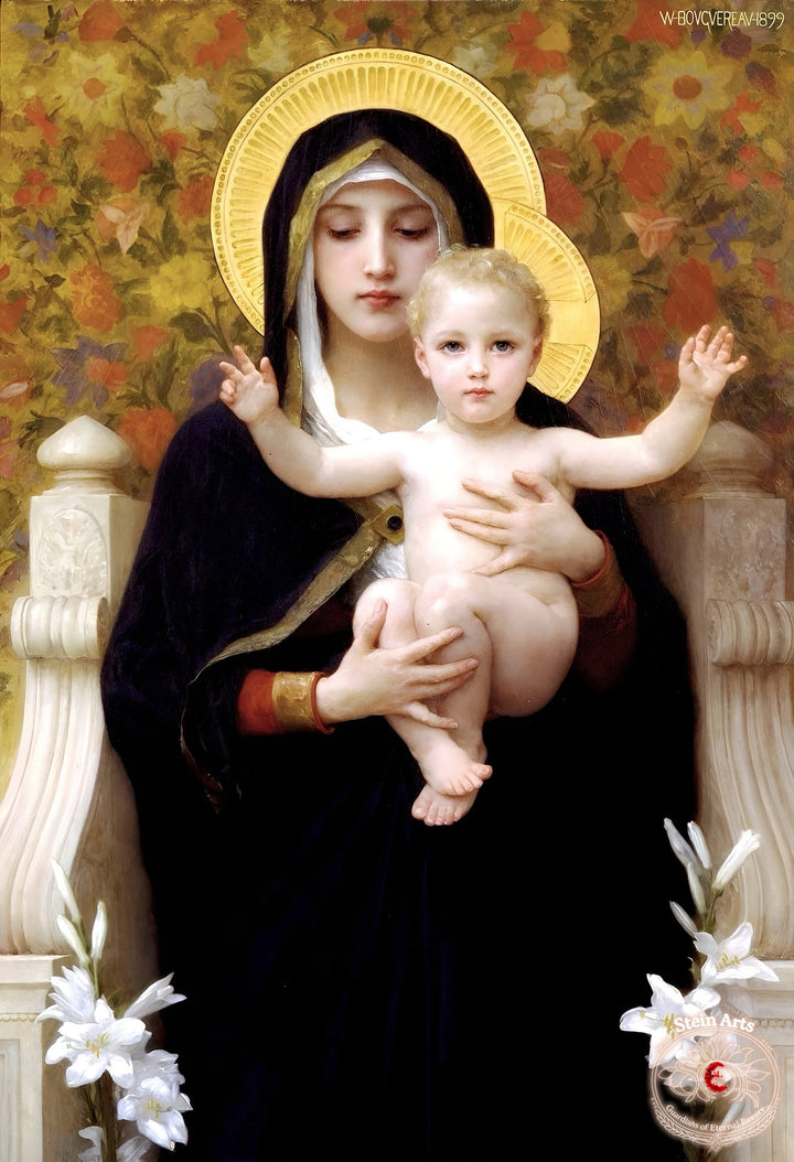 The Virgin of the Lilies by Bouguereau