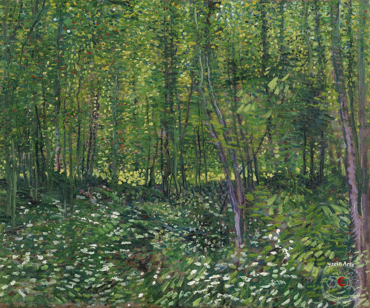Trees and Undergrowth by Van Gogh